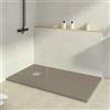 KOES - Piatto Doccia in Resina Serie INDO - 70x70 - Grigio quarzo RAL 7039