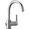 Yellowshop - Miscelatore bagno completo rubinetteria BACI lavabo bidet vasca e doccia incasso ed esterno in ottone cromato flessibile inox completo di scarico. (Lavabo Alto)