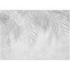 murando - Carta da parati Foglie tropicali 200x140 cm Fotomurali in TNT Murale alla moda Decorazione da Muro XXL Poster Gigante Design Carta per Pareti Soggiorno Palma jungle bianco b-C-0741-a-a