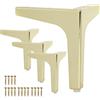 La Vane - Set di 4 gambe per mobili, in metallo, stile moderno, a triangolo, ricambio fai da te per credenze, armadi, divani, poltrone, ottomane