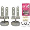 Pronty Cerniere Tavoletta WC universale Acciaio Inox, Tassello Espansione