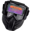Qkbuza Casco per saldatura automatico ABS in colori reali, oscurante, maschera per saldatura a corrente solare, sensore ad, ombreggiatura, ultra leggero, casco per saldatura, oscuramento