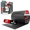 HASKYY Nastro adesivo impermeabile Butyl I 15 cm * 5 m Nero di autoadesivo con lamina di alluminio I Nastro butilico resistente all'invecchiamento, resistente alla corrosione, resistente ai