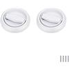 SYDARSYN 2 pezzi maniglie per porta scorrevole da incasso tonda maniglia per porta dell'armadio manopole per cassetti anello in acciaio inossidabile Tirare per cassetti armadietto 38mm