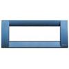 Vimar Serie Idea - Placca Classica 6 modulo metallo blu Euro