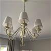 Tissting 6 Pezzi Bianco Paralume per Lampadario e14,Sospensione Della Parete Lampadario Della Copertura Della Candela Lampada Da Tavolo Clip On Drum Lampshade Decor Della Casa per Tavolo Lampada Da Parete
