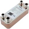 alex-depot Scambiatore di calore a piastre in acciaio inox B3-12-20 con attacco da 2 x 1/2 e 2 x 3/4 pollici, 45 kW, riscaldamento solare (PWT)