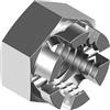 svh24 50 pezzi dadi corona DIN 935 - in acciaio inox A2 M10