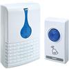 LEDLUX Campanello Senza Fili,Campanello Wireless Da Casa,Alimentazione Con Pile, 80 Metri Di Portata IP20 (IP20 80M V013)