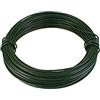 MASIDEF Filo di ferro zincato rivestito PVC verde diametro 3,0 mm. 20 mt.
