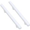 zcru004 Acciaio inox Maniglie per Mobili Pomolo per Mobili Cucina Maniglie per Armadietti Maniglie per Tiranti Pomelli per Porta Cassetto Maniglie Bianco 2 Pezzi (Hole distance 128mm)