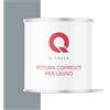 Q-COVER VERNICE COPRENTE PER LEGNO 2,5L SEMI-OPACA Grigio argento RAL 7001 SMALTO RAL PER LEGNO PROTETTIVO INTERNI/ESTERNI ca. 80-150 ml/m²