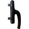 inferramenta CREMONESE PER INTERNO MANIGLIA PER PORTE IN ALLUMINIO CREMONESE ADATTA A TUTTE LE PORTE INTERNE VERSATILE DESIGN MODERNO (Nero)