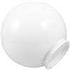 HANABASS Paralume Sferico in Acrilico Bianco Latte per Esterni, Coprilampada a Globo Diametro 25 Cm Modanatura, Accessorio per Lampada da Giardino e Decorazione Luminosa Elegante