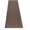 HAGEFOL® pannelli fonoassorbenti legno, 240 x 60 cm, colore: Noce, Pannelli da parete in legno 3D, pannelli acustici, 2400 x 600 mm