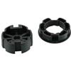 Dieffematic Adattatore Motore Tapparelle Tende da Sole - Ogiva 78mm per Tubo Diametro 45mm - Attacco Rettangolare 10x15mm