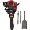 DCSYOG Martello demolitore a benzina, 1900W 55J potenza di percussione con motore a 2 tempi, 6500 giri/min. Include: scalpello a punta, scalpello piatto e accessori