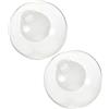 BATHVEVE 2 Pezzi Paralume Sferico in G9 Paralume Da Soffitto Copri Lampada A Sospensione Protezione Lampada Paralumi Paralume Di Ricambio Per Lampada A Sospensione 12 Cm