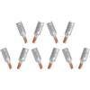 Wlinfetity DTLC Terminali per cavi in alluminio e rame, 10 capicorda per cavi da 35 mm2 e 50 mm2, colore argento+oro, DTLC-35/DTLC-50 modelli DTLC-50
