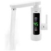 Bdneygtyr Rubinetto elettrico con scaldabagno istantaneo da 3000W, rubinetto da cucina girevole a 360° con display LED, acqua calda istantanea per cucina e bagno, protezione IPX4 (Bianco)