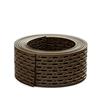 DQ-PP - Griglia di ventilazione per tetto, 100 mm, rotolo da 2 x 5 m, in polipropilene, colore: Marrone