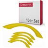 Gedotec Maniglie per mobili per cameretta dei bambini | Distanza tra fori 96 mm | Colore Giallo | 10 Pezzi | Maniglie per cassetti in plastica | COLOUR | Maniglie per porte colorate | Maniglie per
