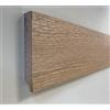 Hobby Legno Battiscopa in mdf rivestito tonalità rovere decapato mm.80x12x2400 (prezzo per n° 5 aste ml. 12,00)