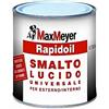 MAXMEYER RAPIDOIL - SMALTO LUCIDO UNIVERSALE PER ESTERNO/INTERNO 0,750 Lt BIANCO