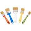 KIT15 Kit 5 Pennelli Pennellesse Piatti con Manico in Plastica