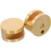 ELAYARD 4 Pezzi Morsetti in Rame per Vetro Bagno Spessore 5-12mm Supporto Stabile Design Elegante per Specchio senza Cornice Accessori Doccia Moderni