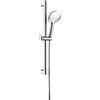 AQUAE T192006 - Saliscendi con doccia Self Cleaning, anti calcare, supporto asta fisso in abs