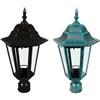 nextradeitalia 1PEZZO LANTERNA PER PALO MM.60 MODELLO BERLINO - 100w IP44 mm.230x230x341h. nero