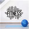 wodclockyui Adesivo murale Moda Creativo Adesivo Murale Sala fitness Palestra Sport Energia Vitamina Muro Fitness Logo Decal Sport attivi 56X80Cm