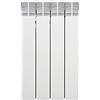 Fondital V710AM03404 Radiatore in alluminio pressofuso Exclusivo D3, 500 mm, 4 elementi, bianco