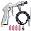 Wogoboo Kit sabbiatrice sabbiatrice sabbiatrice sifone alimentazione pistola ugello ruggine rimuovere sabbia abrasiva sabbiatura per armadi sabbiatura
