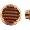 EINSIDE Griglia aerazione in rame con rete alta qualità, Griglia ventilazione con boccaglio attacco tondo, Rame ø 140 mm