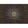Runa Art Carta da parati fotografica 396 x 280 cm Mandala orientale | Vello Decorazione Murale Soggiorno Camera Da Letto | Manifattura tedesca | oro marrone 9093012a