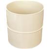 Generico Manicotto femmina-femmina in pvc - Colore Avorio - Diametro 80