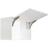 Gedotec Kesseböhmer Cerniera per porta Guarnizione per mobili Cerniera a ribalta Mini Modello C 2,7-14,7 kg Guarnizioni per mobili 1 Set Cerniera originale Set completo Bianco