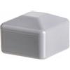 EMFA 10 pezzi capuccio quadrato 80x80 mm grigio cappucci per recinto per palo pali plastica