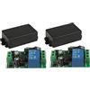 ISTOVO 2X 433 MHz AC 220V Interruttore di controllo remoto a 1 canale Mini modulo ricevitore rele' wireless