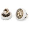 Vetroricambi.it Cuscinetti box doccia VR - Kit 2 PEZZI Ricambio Rotelle Box Doccia Diam. 19 snodo con OR (Albatros)
