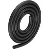 METALLIXITY Schiuma Gomma Meteo Guarnizione Striscia (8mm Diametro x 2m Lunghezza) 1pz, EPDM Gomma Rotondo Sigillo Striscia - per Casa Riparazione, Porta, Nero