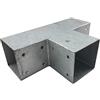 Loggyland Connettore per Legno, Connettore ad Angolo, Connettori Post per 3 x Kantholzbalken 70 x 70 MM