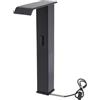 Zoobotanica Rubinetto da bagno con sensore a infrarossi, rubinetto automatico da bagno, rubinetto senza contatto, miscelatore per lavabo a induzione, rubinetto con sensore, altezza erogatore 270 mm (nero)