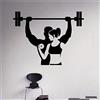 WYFCL Fitness Decalcomania Da Muro Allenamento Palestra Adesivo In Vinile Stile Di Vita Sano Interno Di Casa Sport Wall Art Murales Housewares Design 76X58Cm