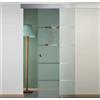 FIP PORTA SCORREVOLE ESTERNA IN VETRO SATINATO CON RIGHE 70X210 (DESTRA)