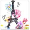 DIYthinker Torre Eiffel a forma di cuore Francia Parigi acquerello Bisque piastrelle in ceramica per decorazione cucina bagno decorazione piastrelle di ceramica piastrelle da parete, sku00190362f14243-S