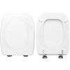 HYDRO HOME Tavoletta Wc SELECTA HATRIA Compatibile, Copriwater In Legno Rivestito Con 2 mm Di Resina, Tavoletta Wc Con Cerniere Fissaggio Dal Basso MADE IN ITALY