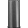 Monster Shop Radiatori Termosifoni in Acciaio Calorifero a Doppio Strato a Pannelli Piatti Riscaldamento Centralizzato Colonna Termosifone Orizzontale Radiatore a Parete - Grigio Antracite - 160 x 70 cm